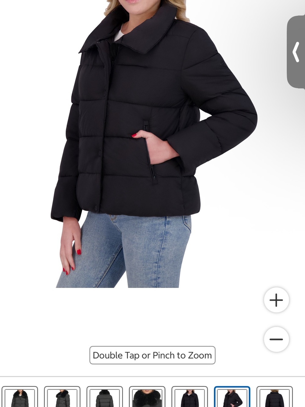 DKNY Women's Black Puffer Jacket - Lightweight Quilted Coat